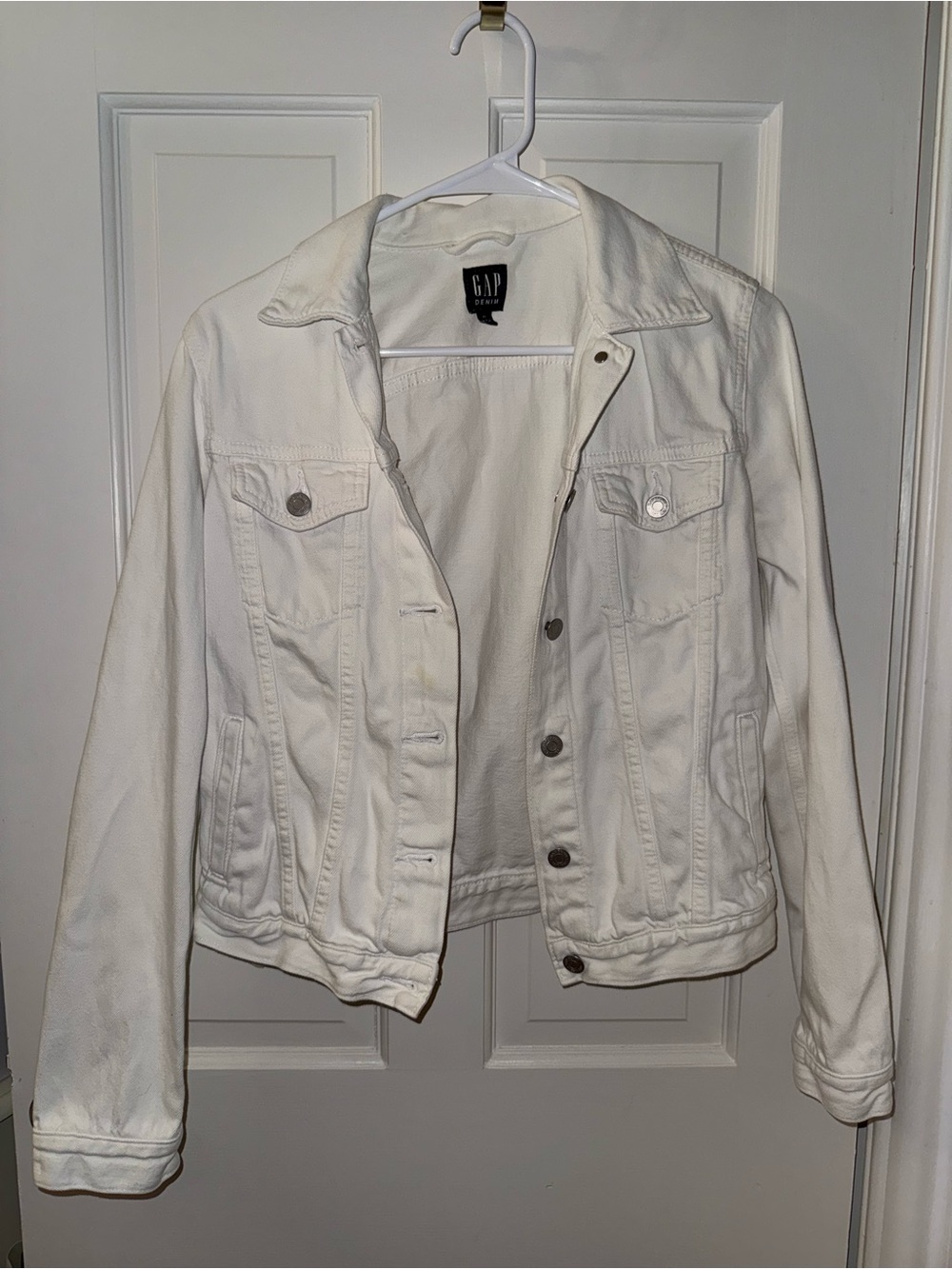 GAP White Denim Jacket